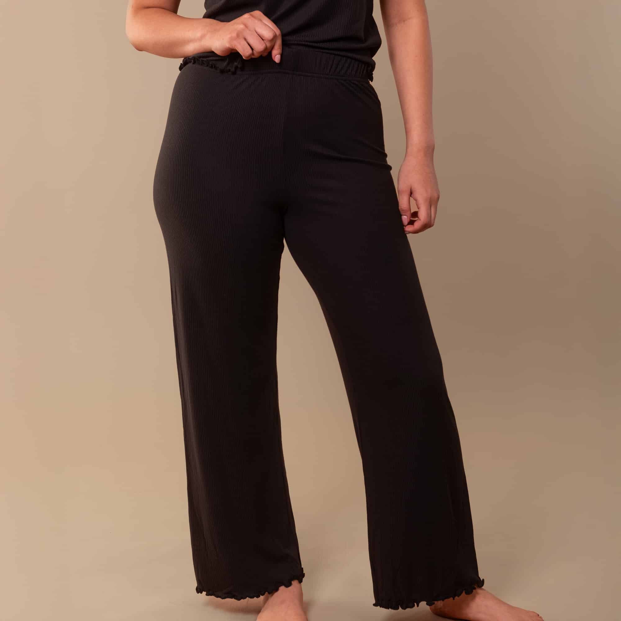 Bliss Pajama Pants | Soft Rib-Knit PJ Bottoms