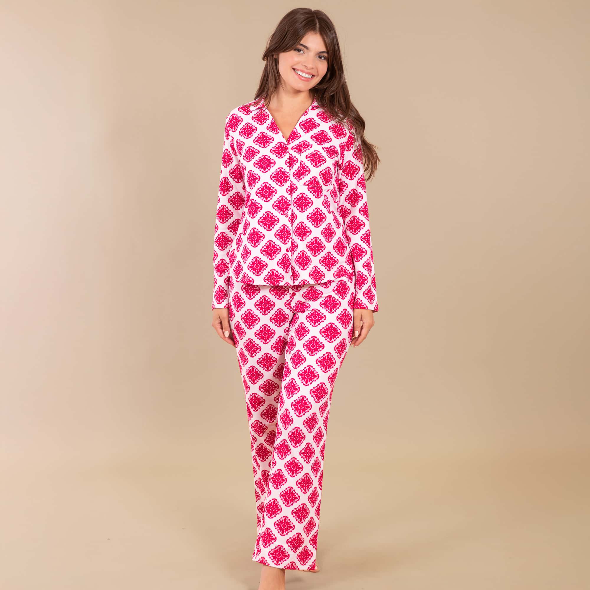 Fresco Floral Pajama Pants | Red Cloud Plush PJ Bottoms