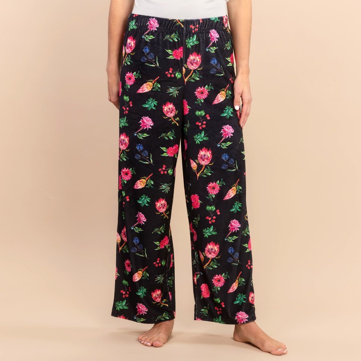Frosty Florals Pajama Pants