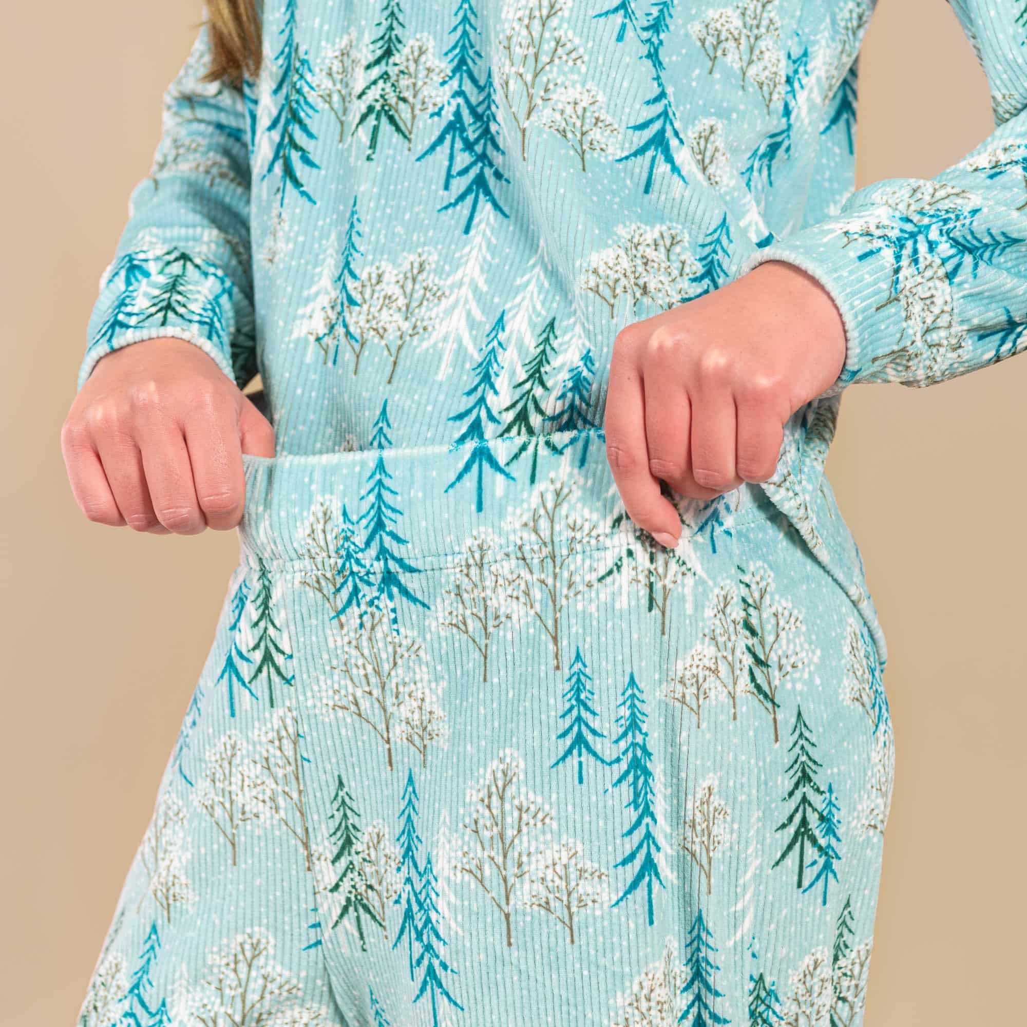 Frosted Trees Pajama Pants | Cozy Winter PJ Bottoms