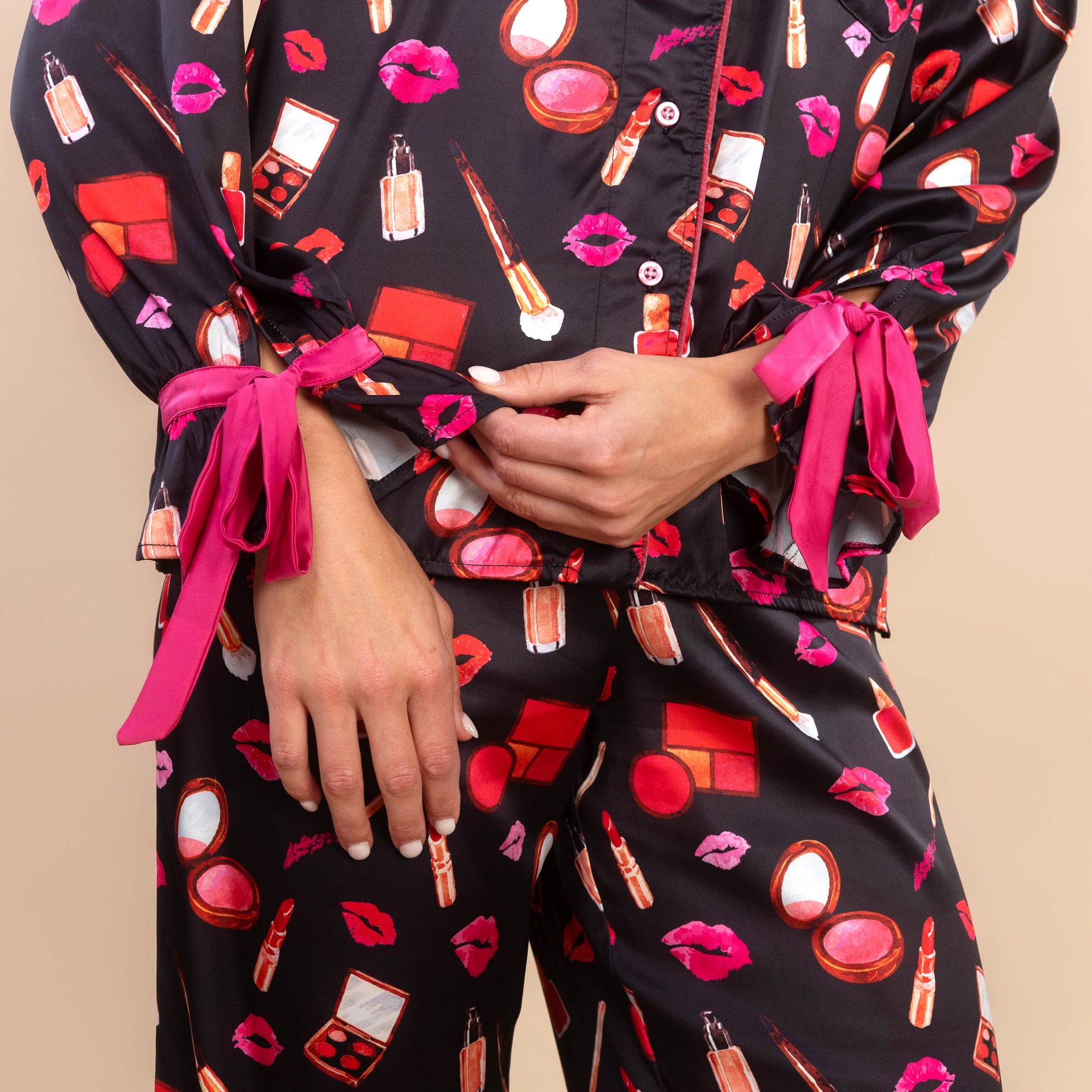 Girly Makeup Pajama Top