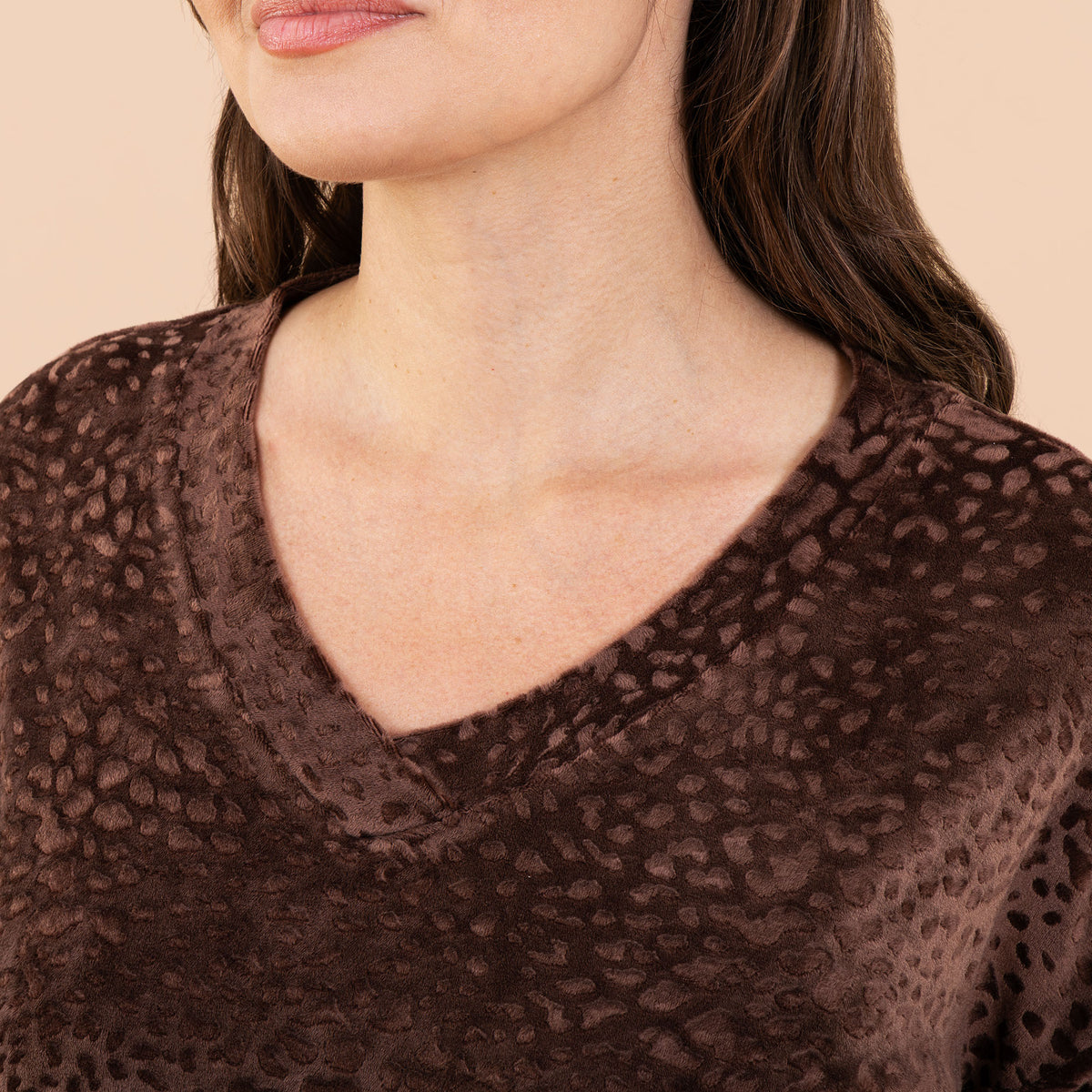 Leopard Luxe Lounge Pajama Top