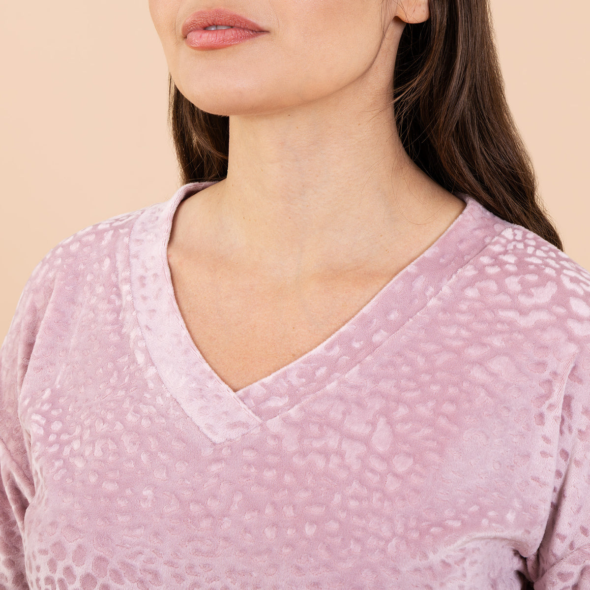 Leopard Luxe Lounge Pajama Top