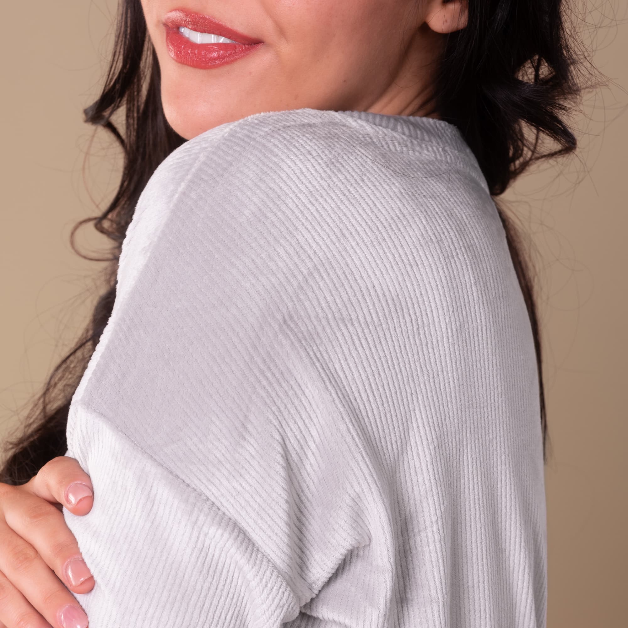 Luxe Lounge Pajama Top | Long-Sleeve Velour PJs