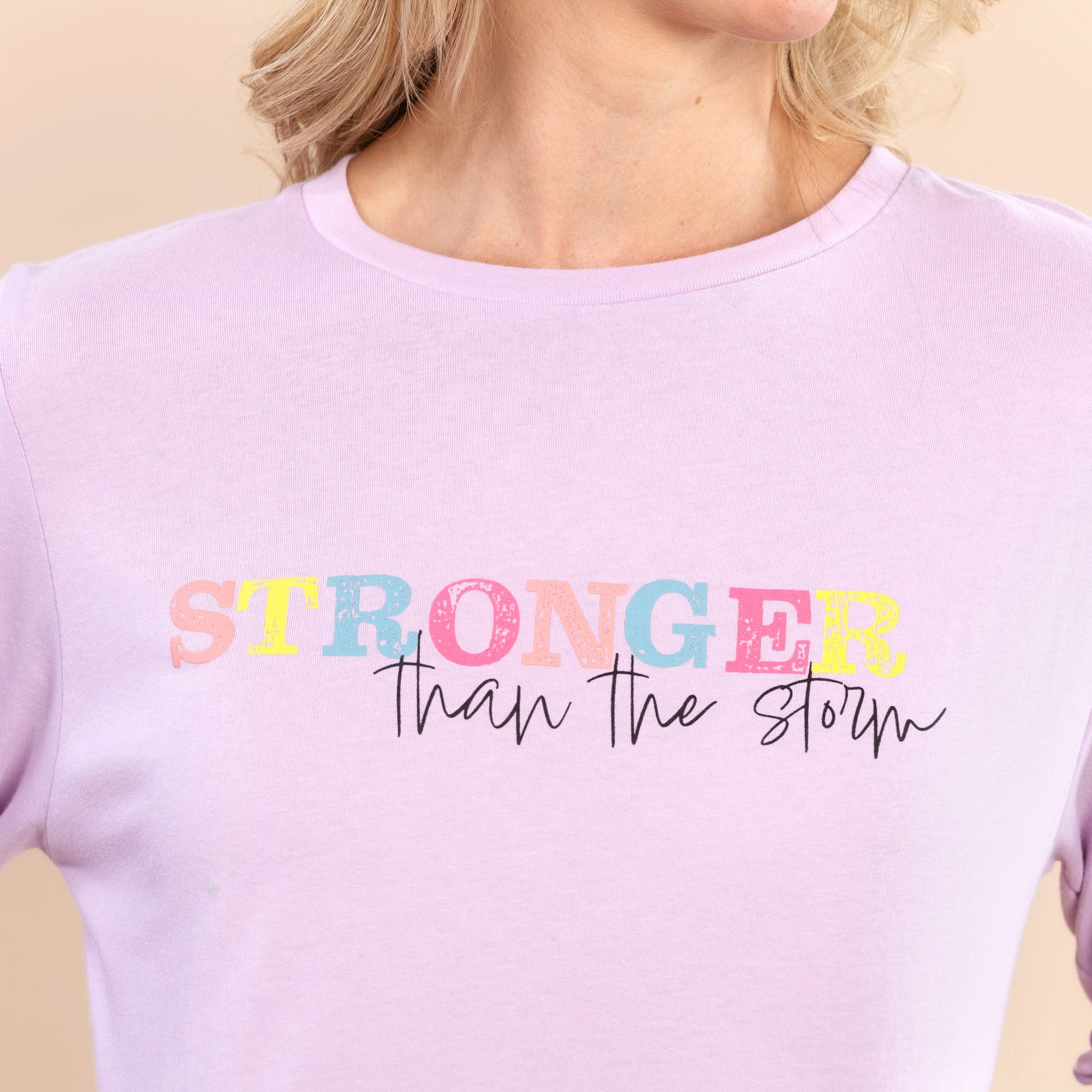 Stronger Than The Storm | Women's Purple Everyday Tee