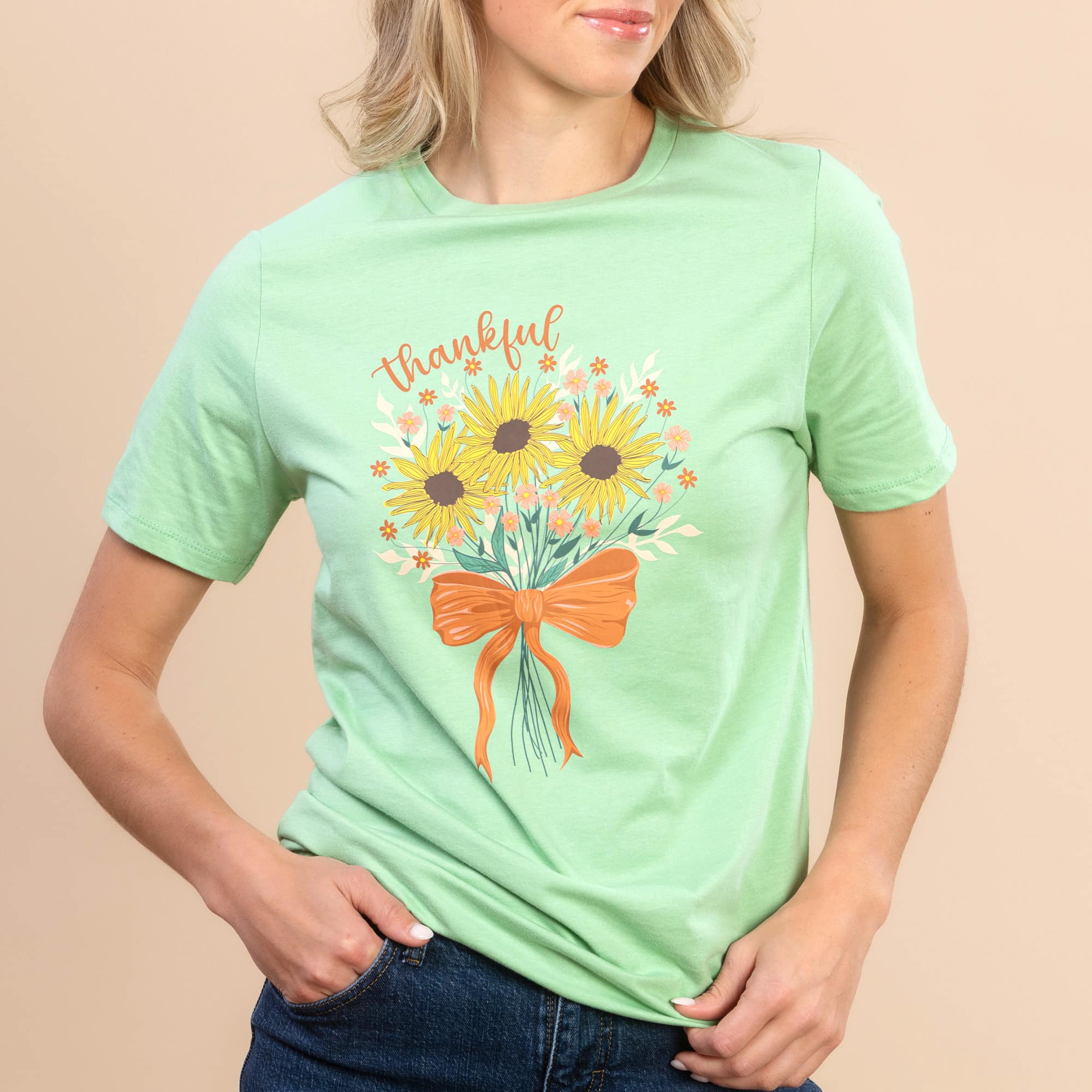 Thankful | Women's Green Short-Sleeve Everyday Tee