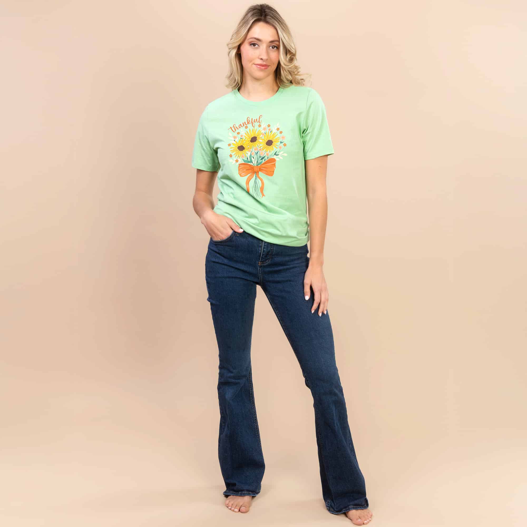 Thankful | Women's Green Short-Sleeve Everyday Tee