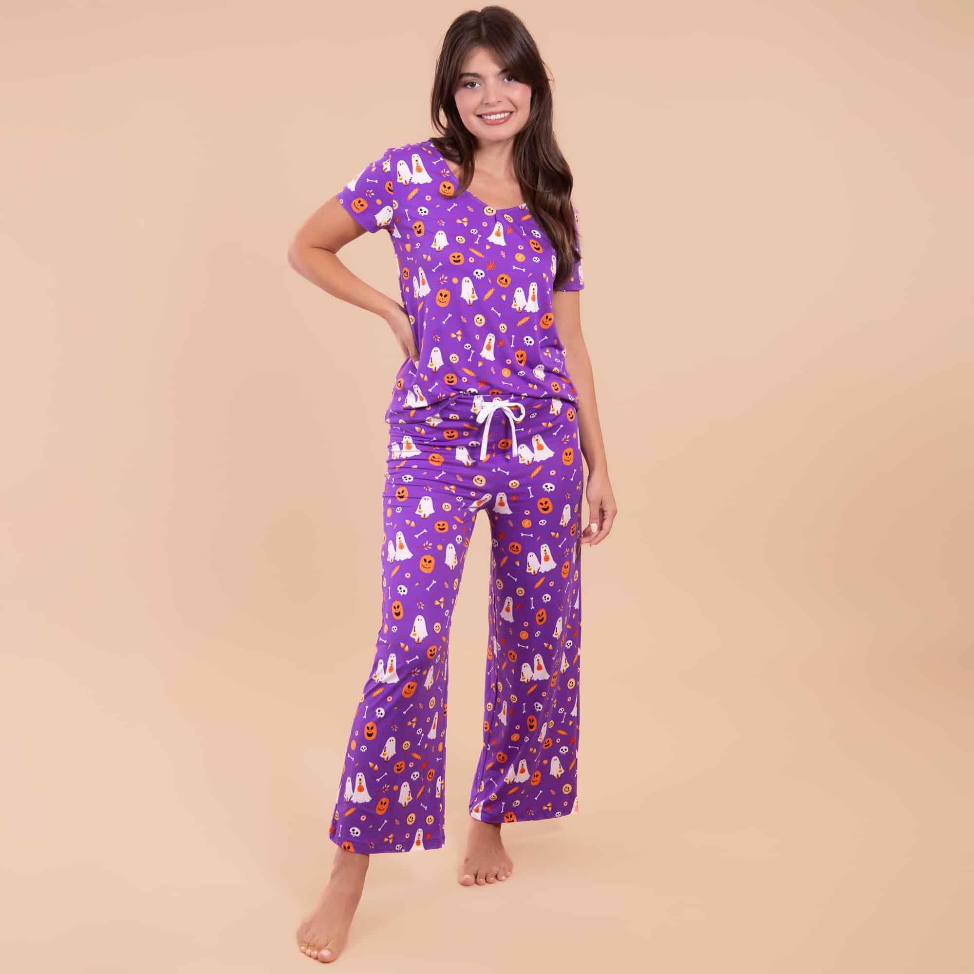 Trick-or-Treat Pups Pajama Pants | Halloween Dog PJ Bottoms