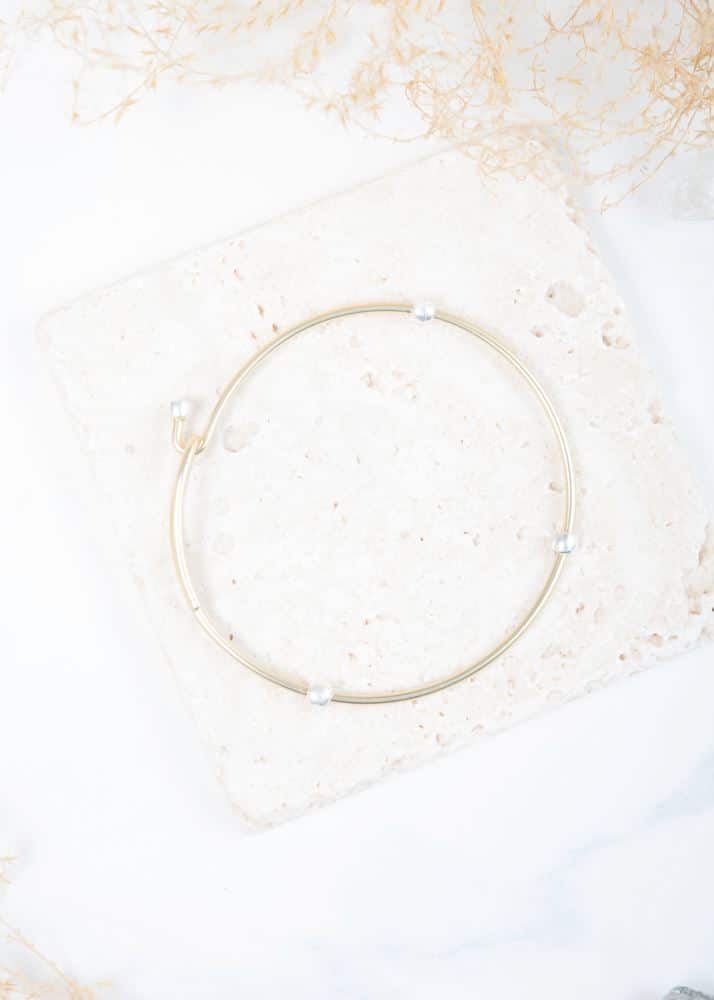 Clasp 2-Tone Bracelet - Gold with Silver