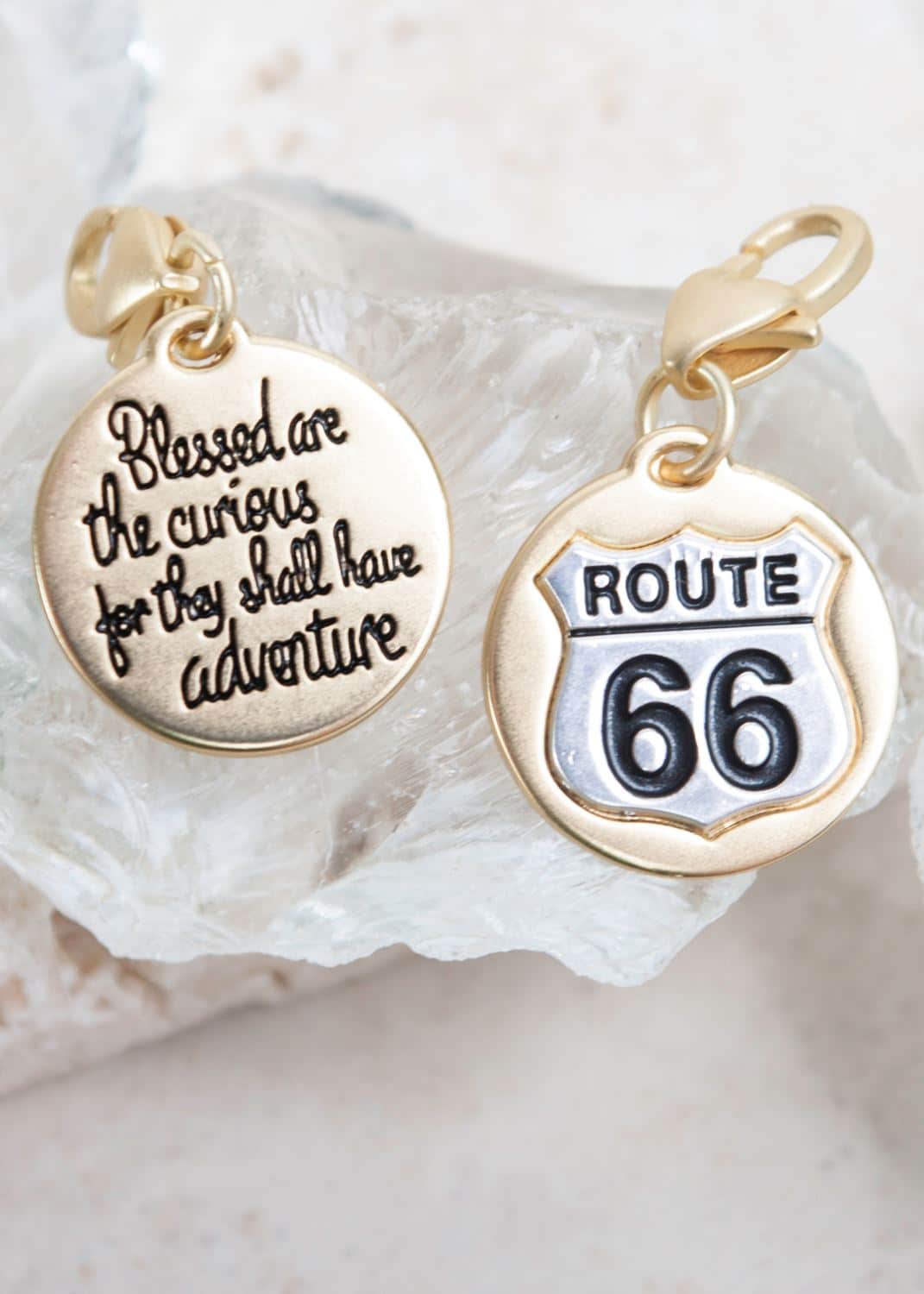 Gold 2-Tone Medallion - Route 66 "Adventure"