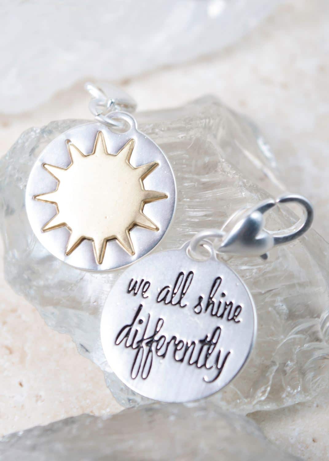 Silver 2-Tone Medallion - Sun "Individuality"