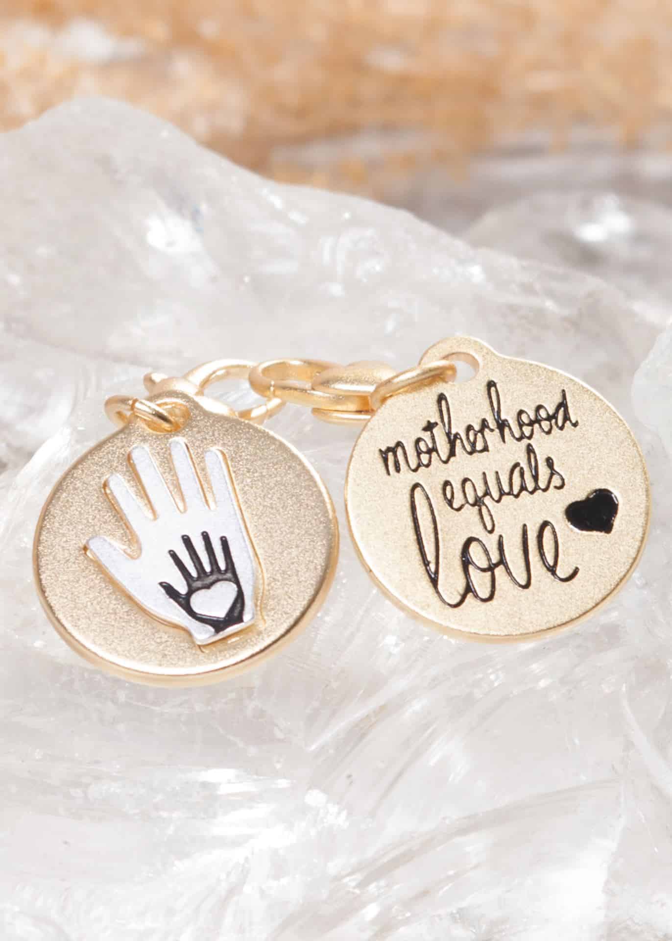 Gold 2-Tone Medallion - A Mother's Love, Hands
