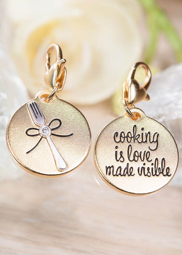 Gold 2-Tone Medallion - Fork