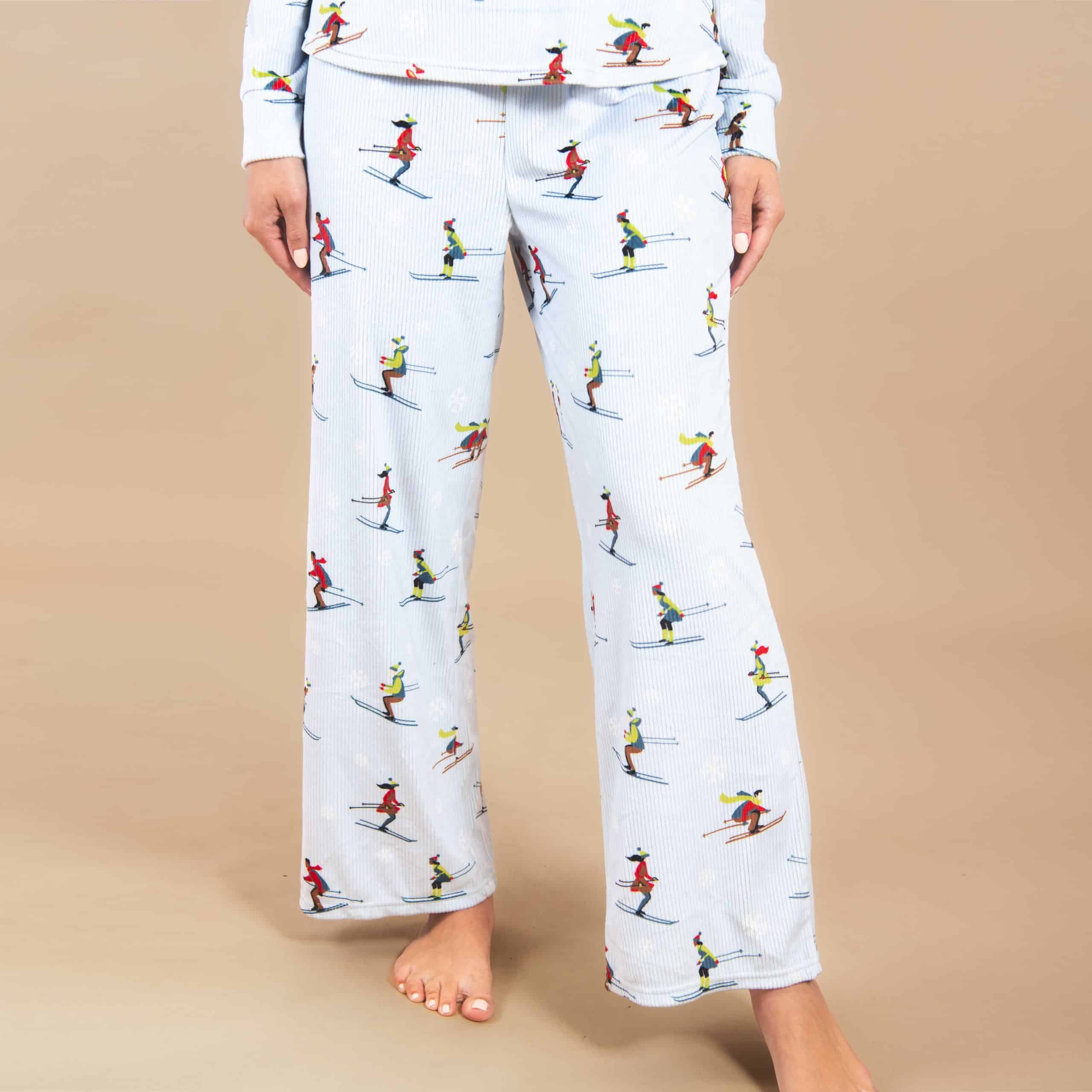 Winter Birds Pajama Top | Long-Sleeve Snowy PJs