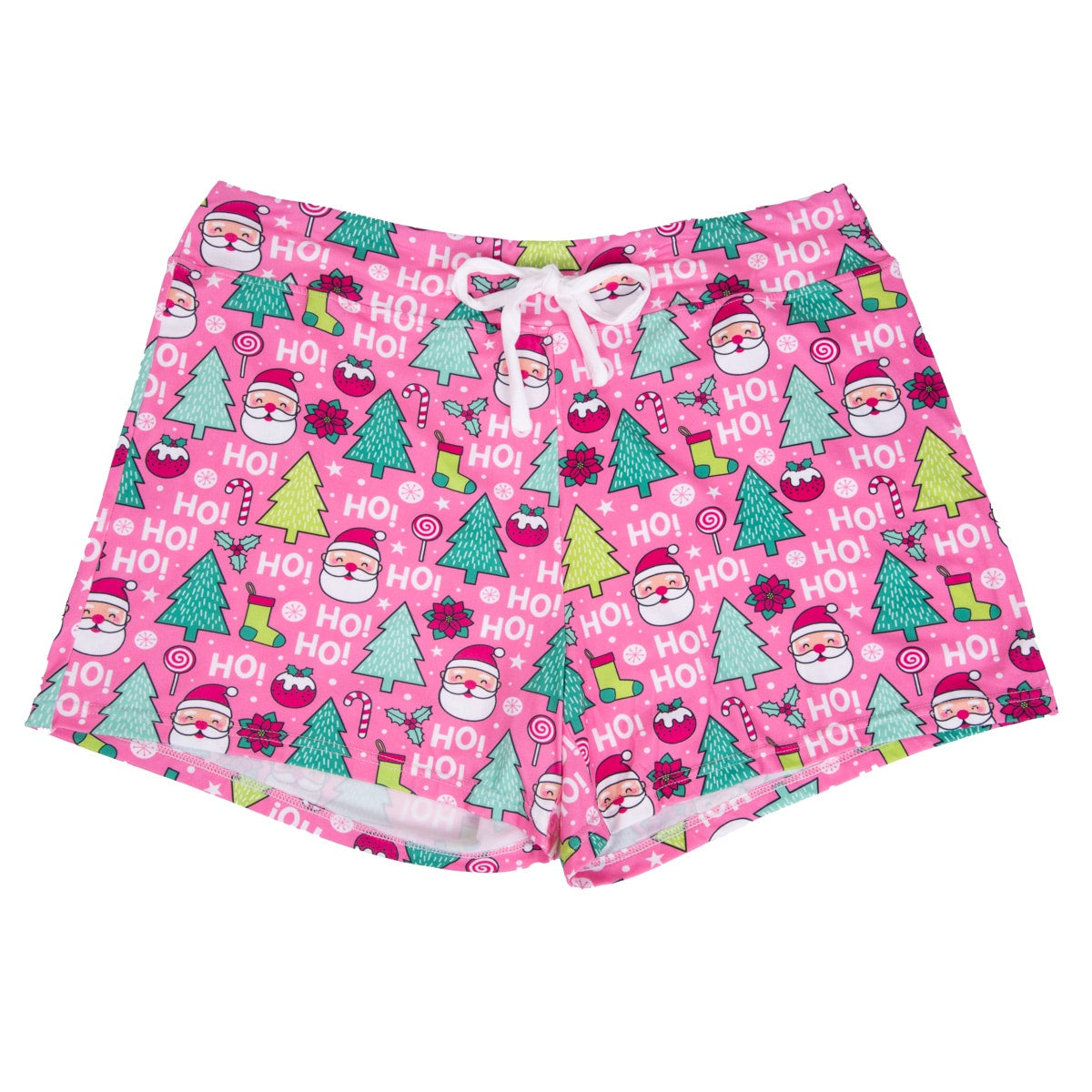 Pink Christmas - Pajama Shorts Size Small