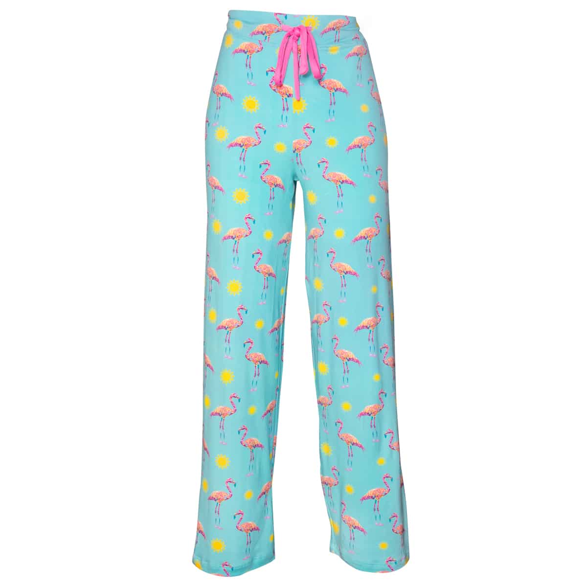 Miami Flamingo Pajama Pants | Blue Coastal PJ Bottoms For Women