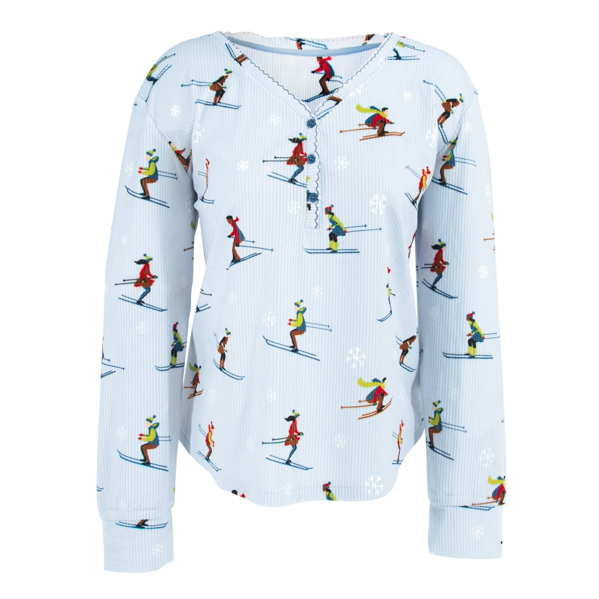 Frosted Trees Pajama Top | Long-Sleeve Winter PJs