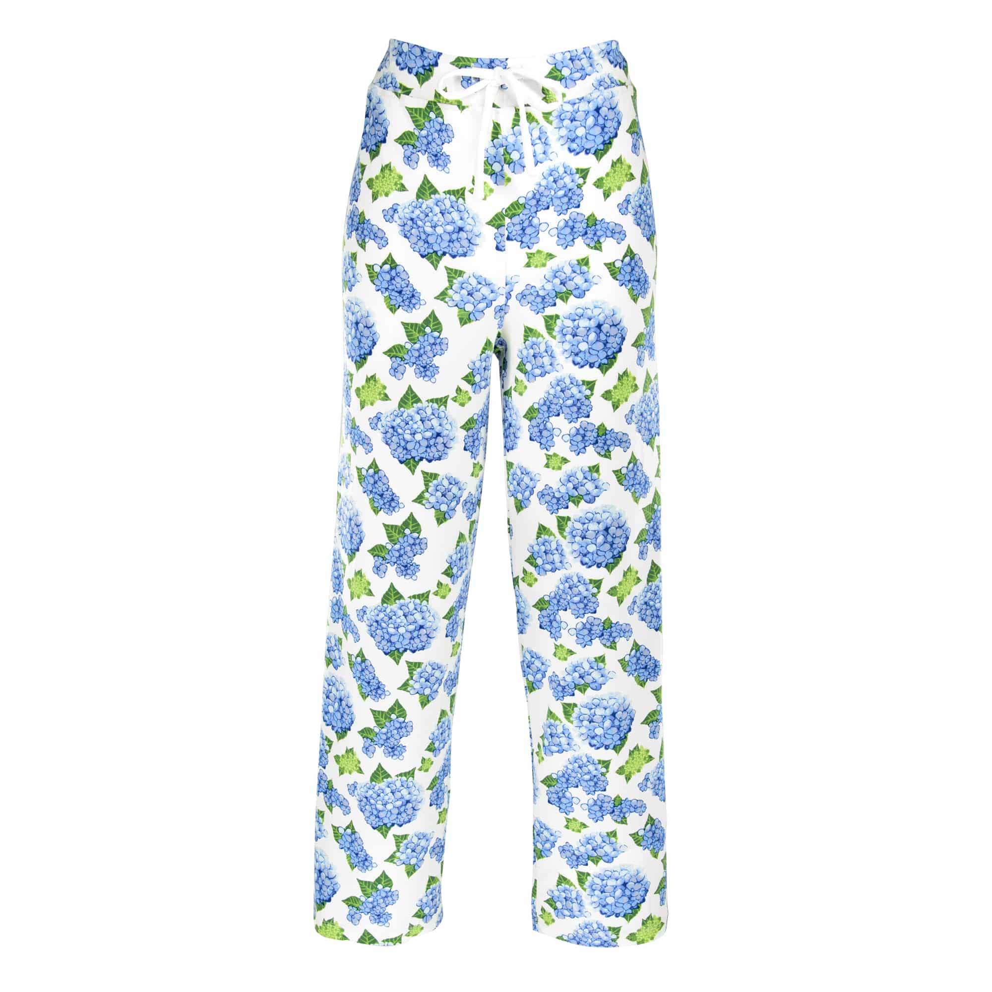 Blu Hydrangea Pajama Pants | Blue Flower PJ Bottoms