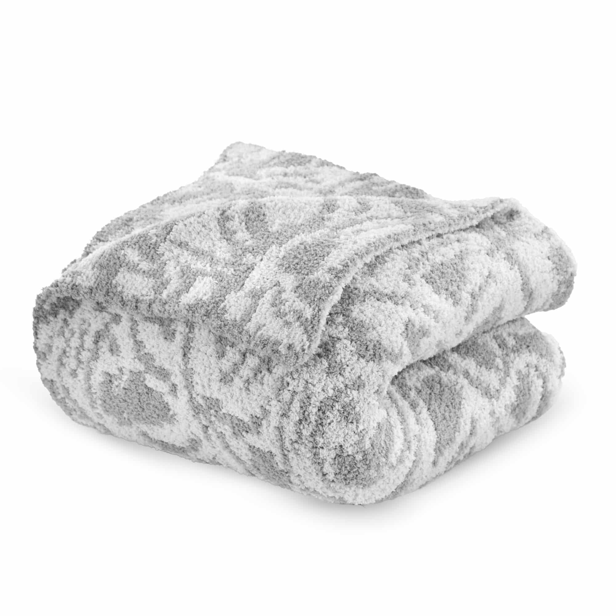 Fluffy Mosaic Throw Blanket