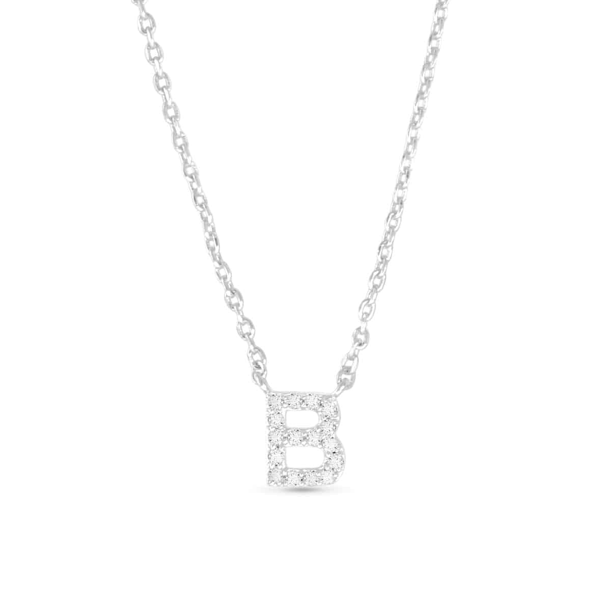 Sparkling CZ Initial Necklaces | 18 Letters