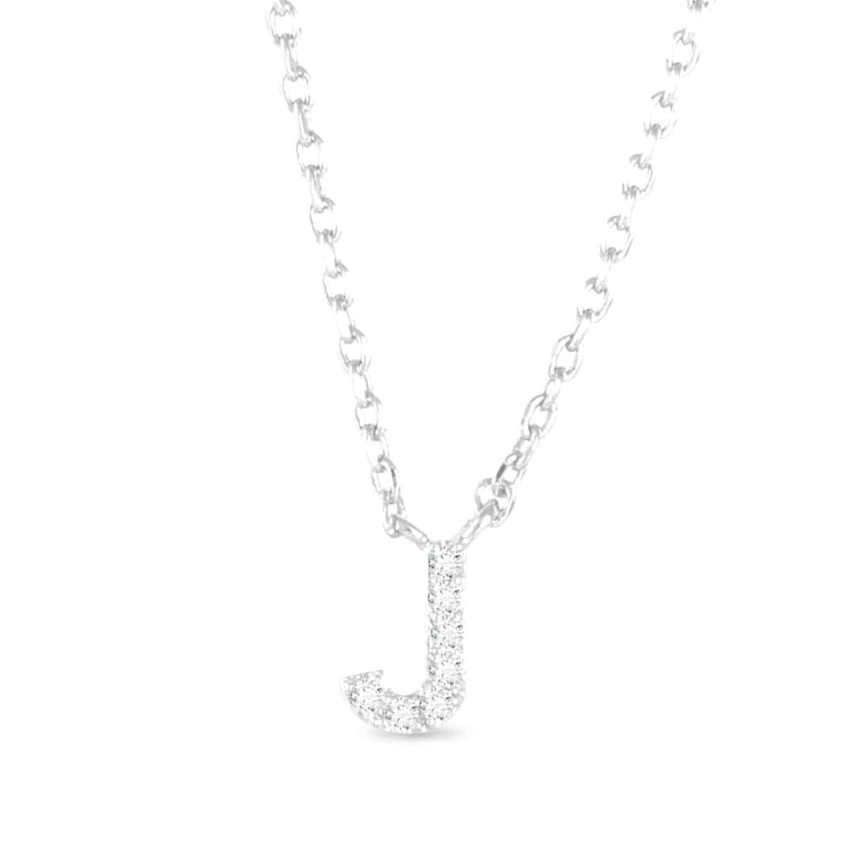 Sparkling CZ Initial Necklaces | 18 Letters