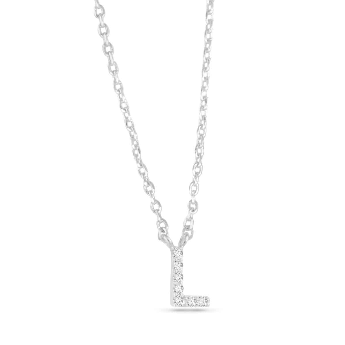 Sparkling CZ Initial Necklaces | 18 Letters