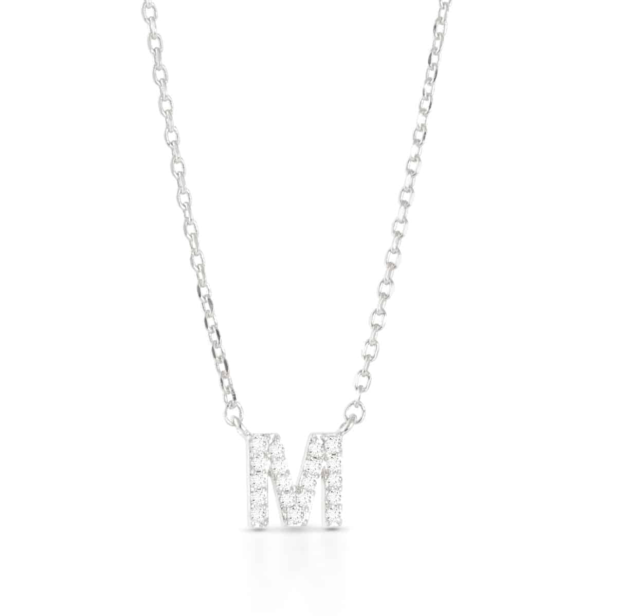 Sparkling CZ Initial Necklaces | 18 Letters