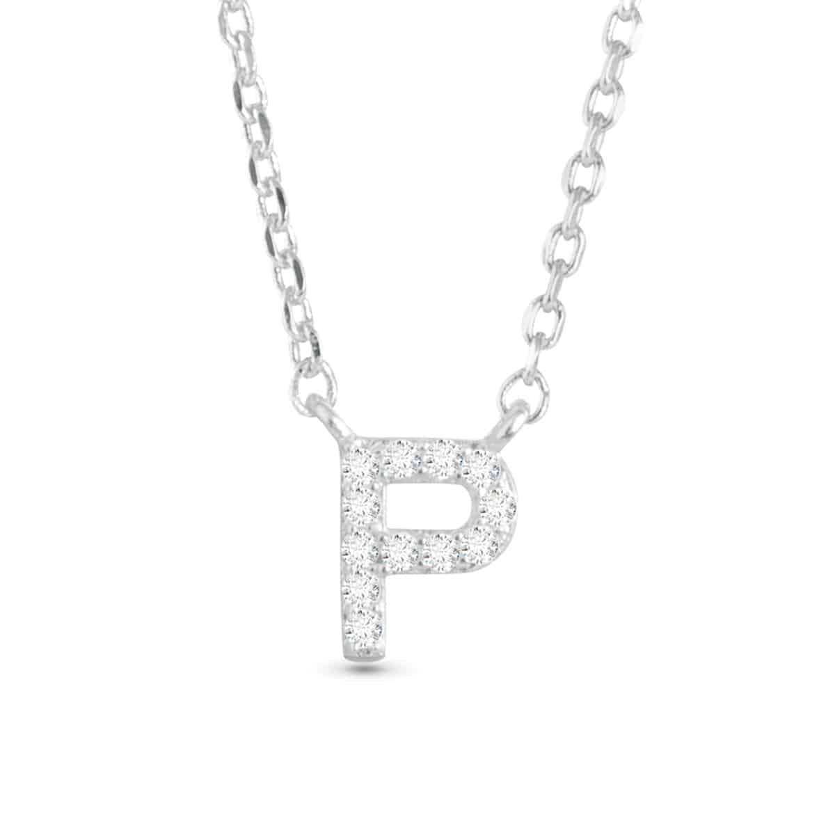 Sparkling CZ Initial Necklaces | 18 Letters