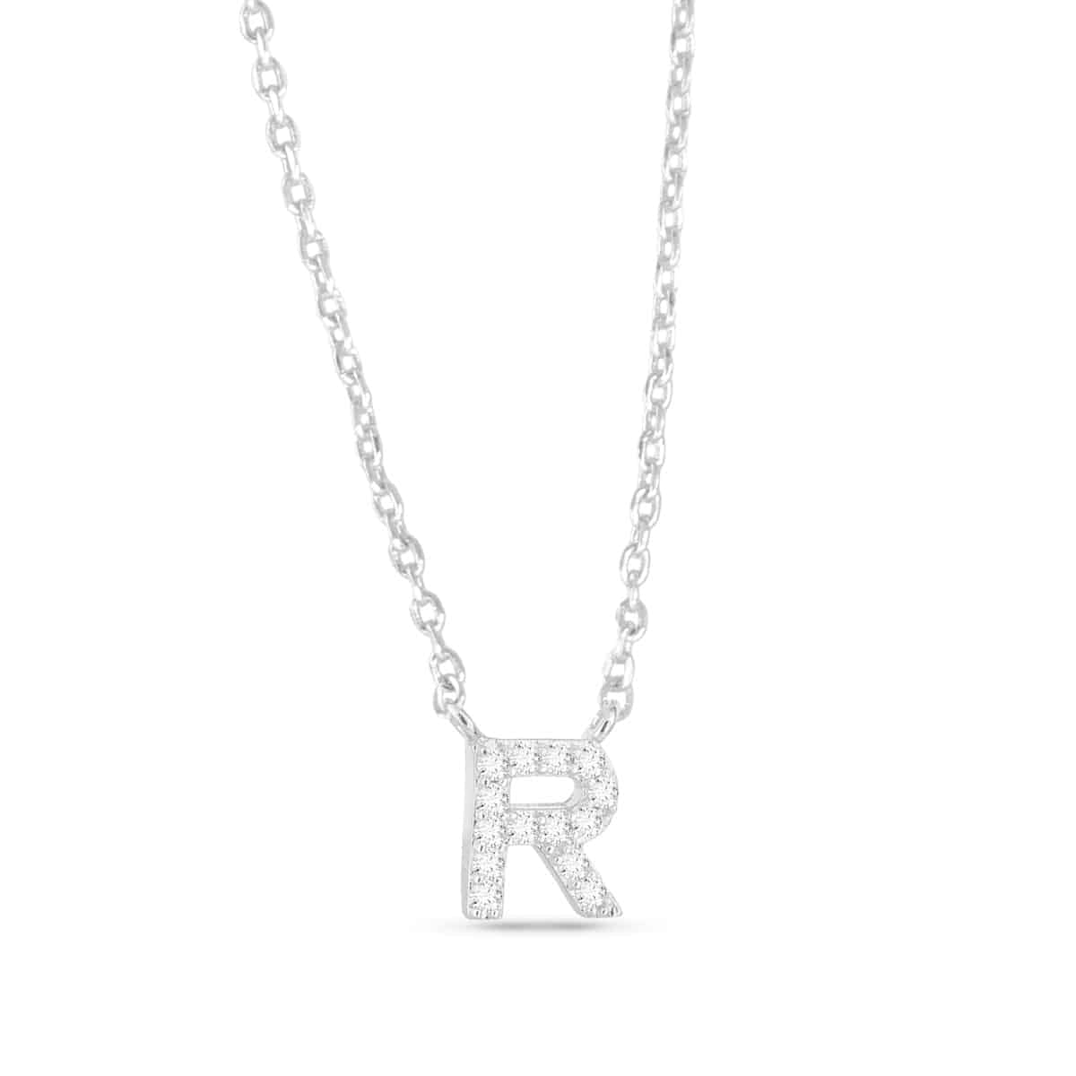 Sparkling CZ Initial Necklaces | 18 Letters