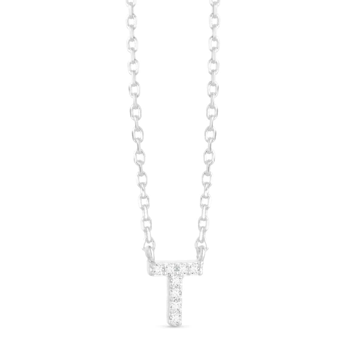 Sparkling CZ Initial Necklaces | 18 Letters