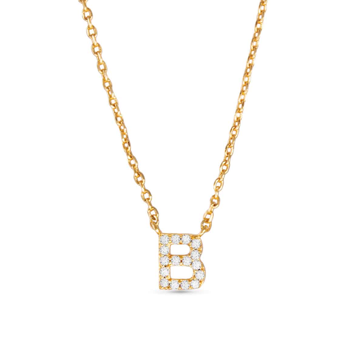Sparkling CZ Initial Necklaces | 18 Letters