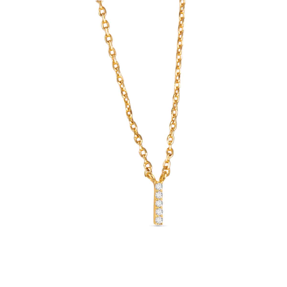Sparkling CZ Initial Necklaces | 18 Letters