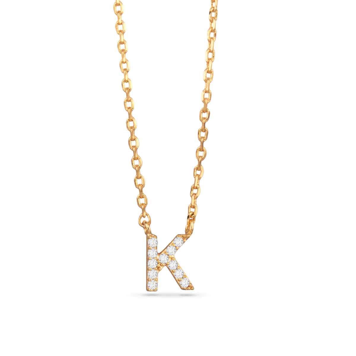Sparkling CZ Initial Necklaces | 18 Letters