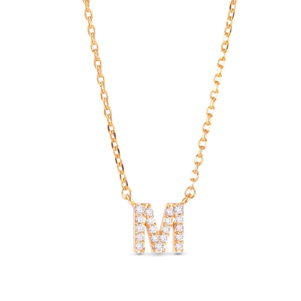 Sparkling CZ Initial Necklaces | 18 Letters