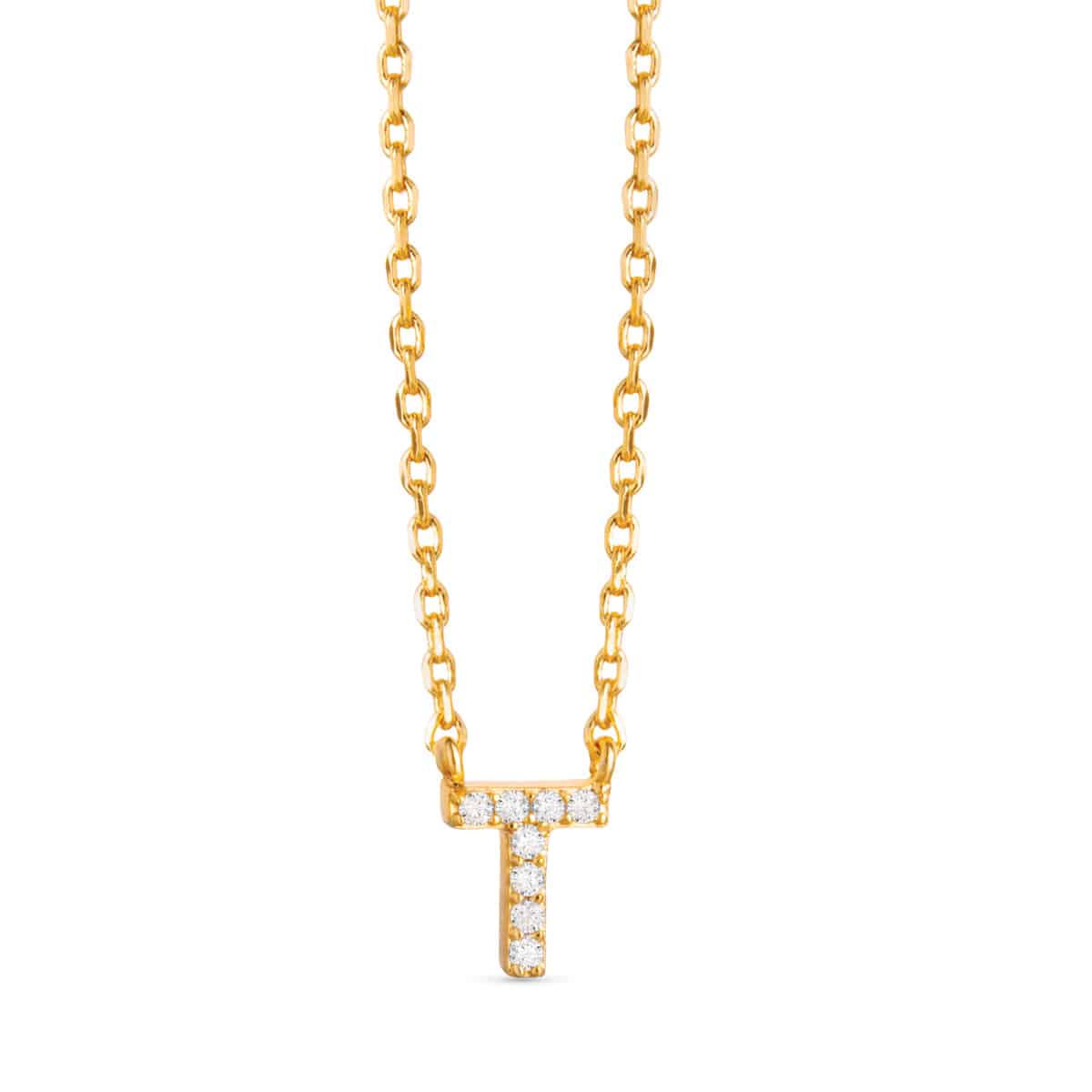 Sparkling CZ Initial Necklaces | 18 Letters