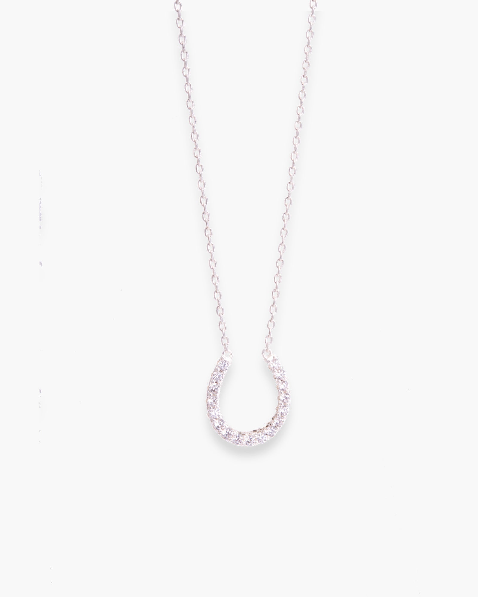 Lucky Horseshoe Necklace - Silver