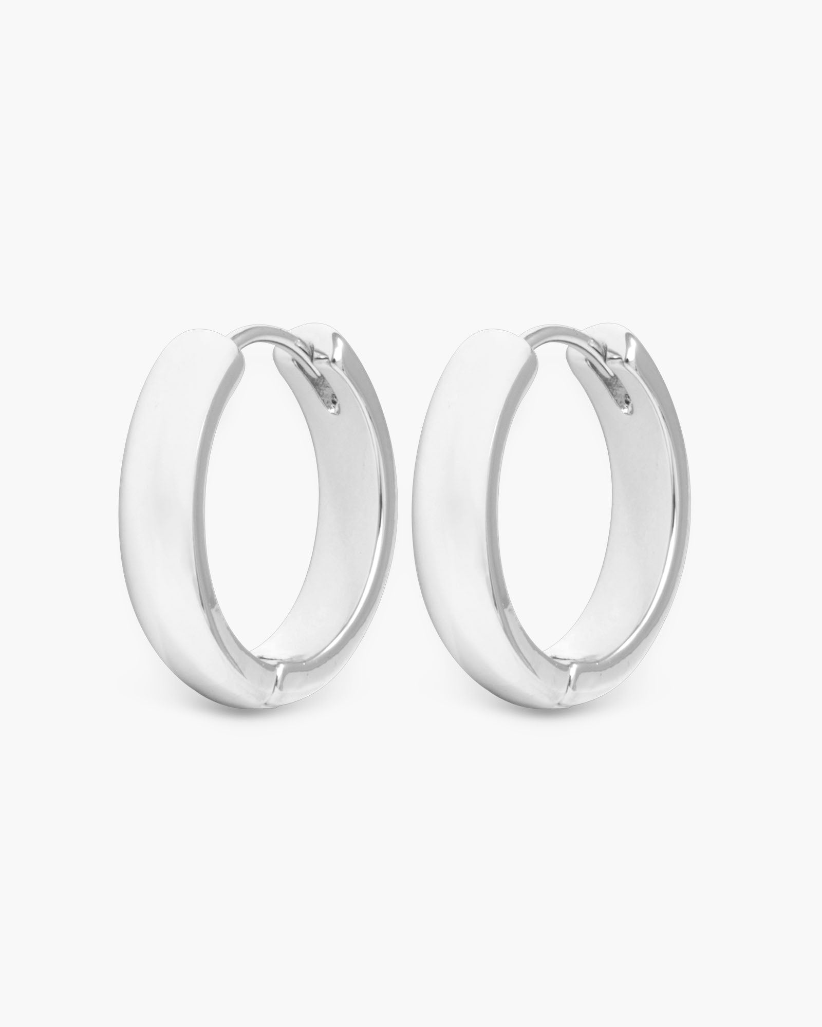 Stacy Small Hoop Silver Earrings