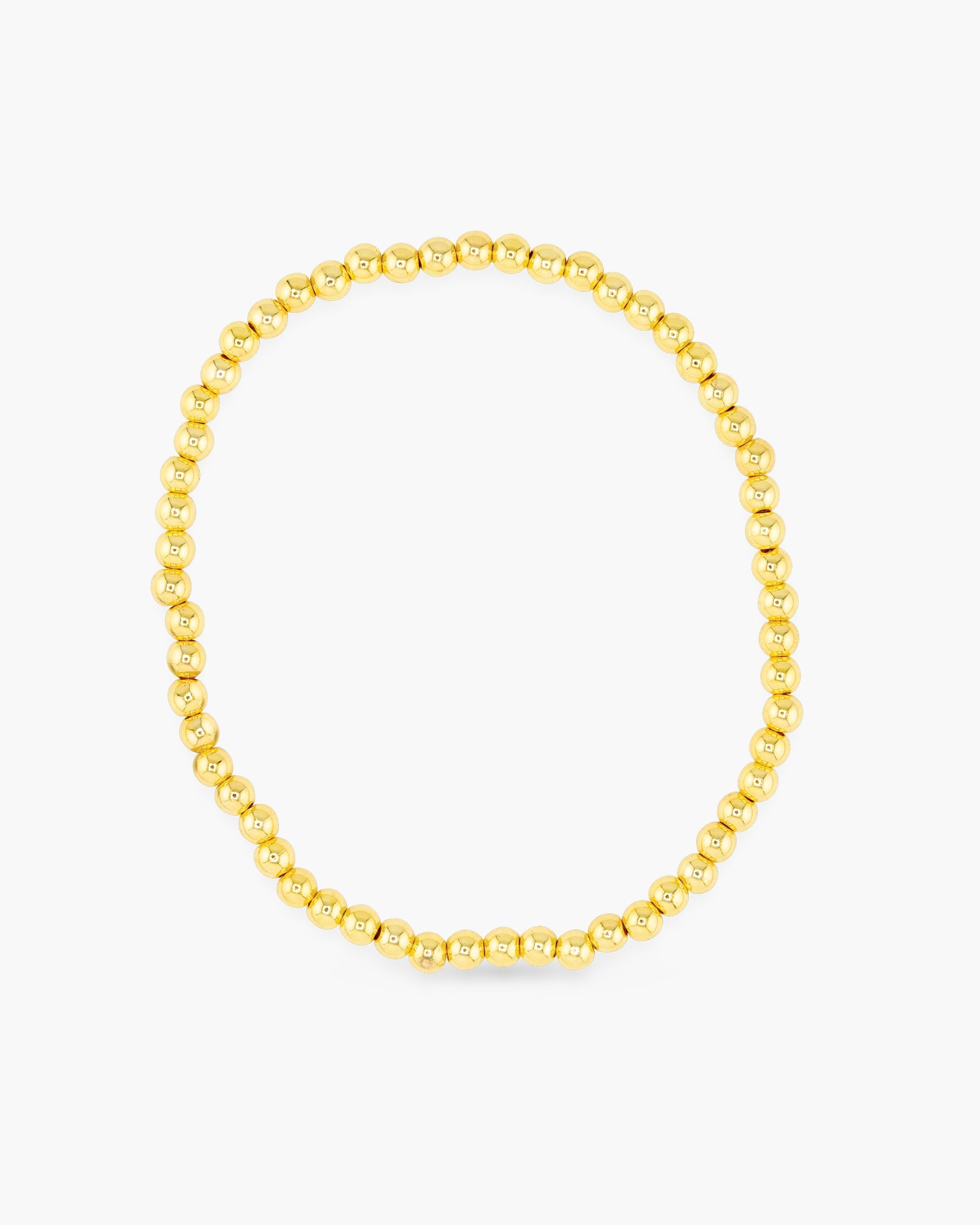 Gold Beaded Stretch Bracelet