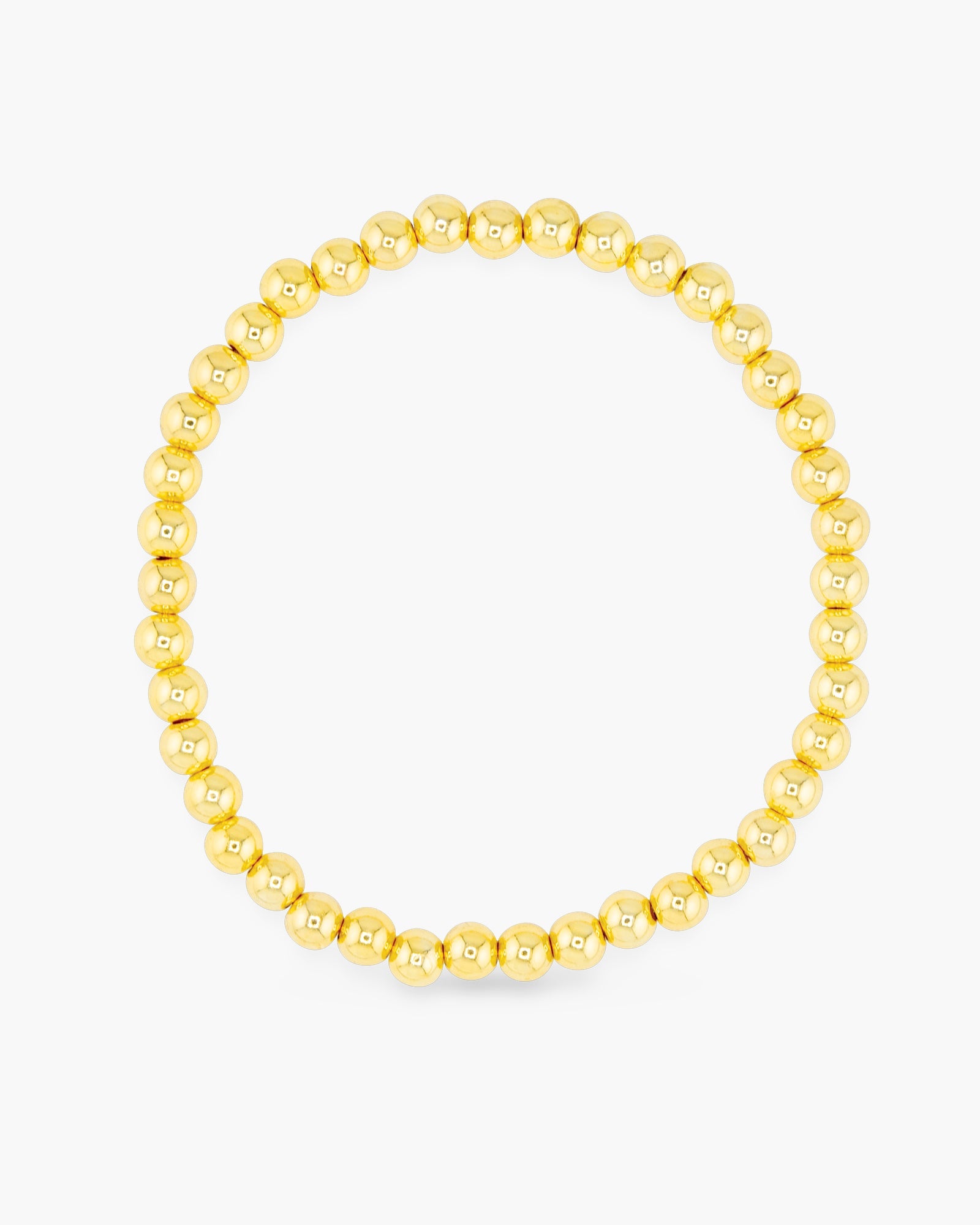 Gold Beaded Stretch Bracelet