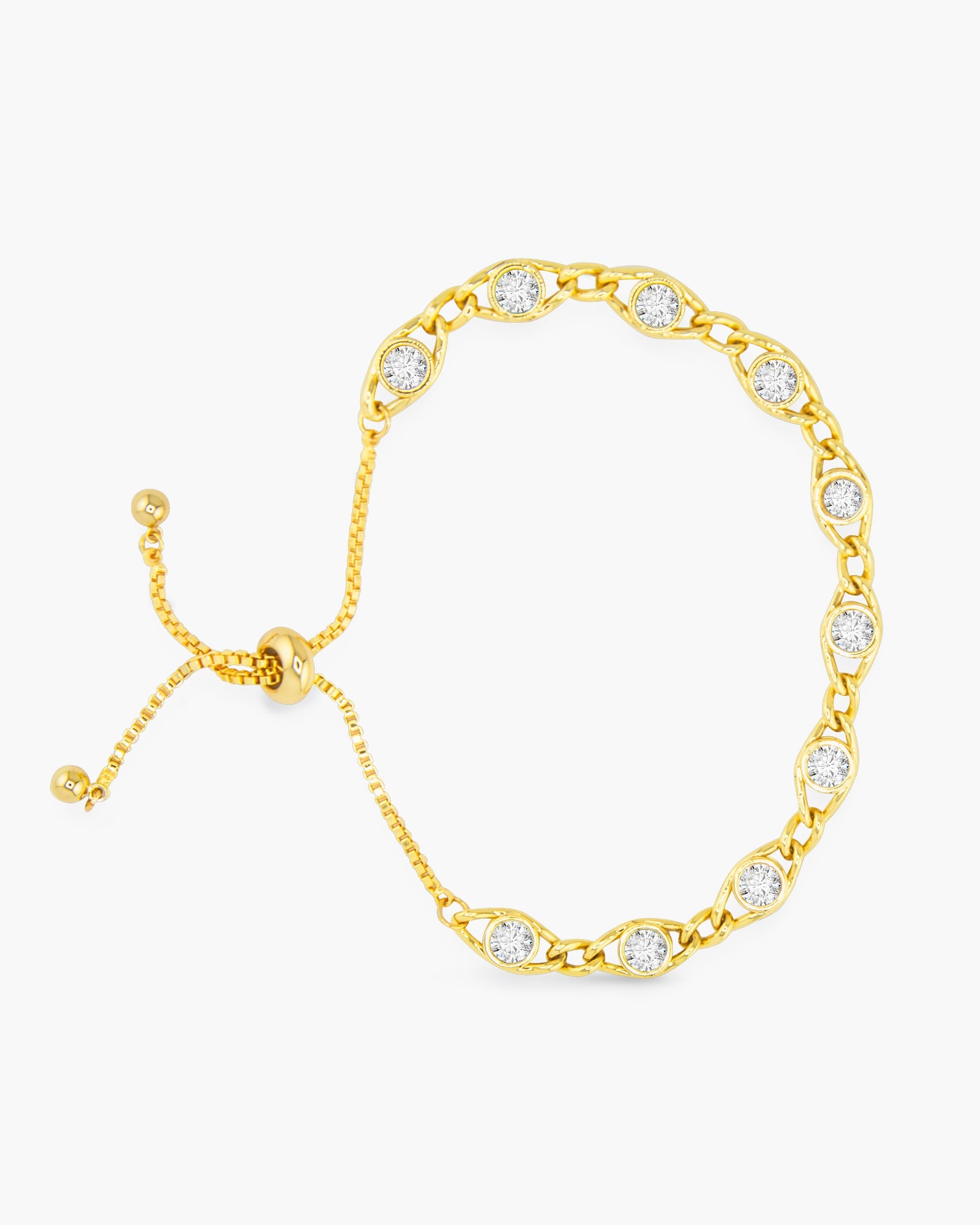 Clear CZ Bracelet - Gold