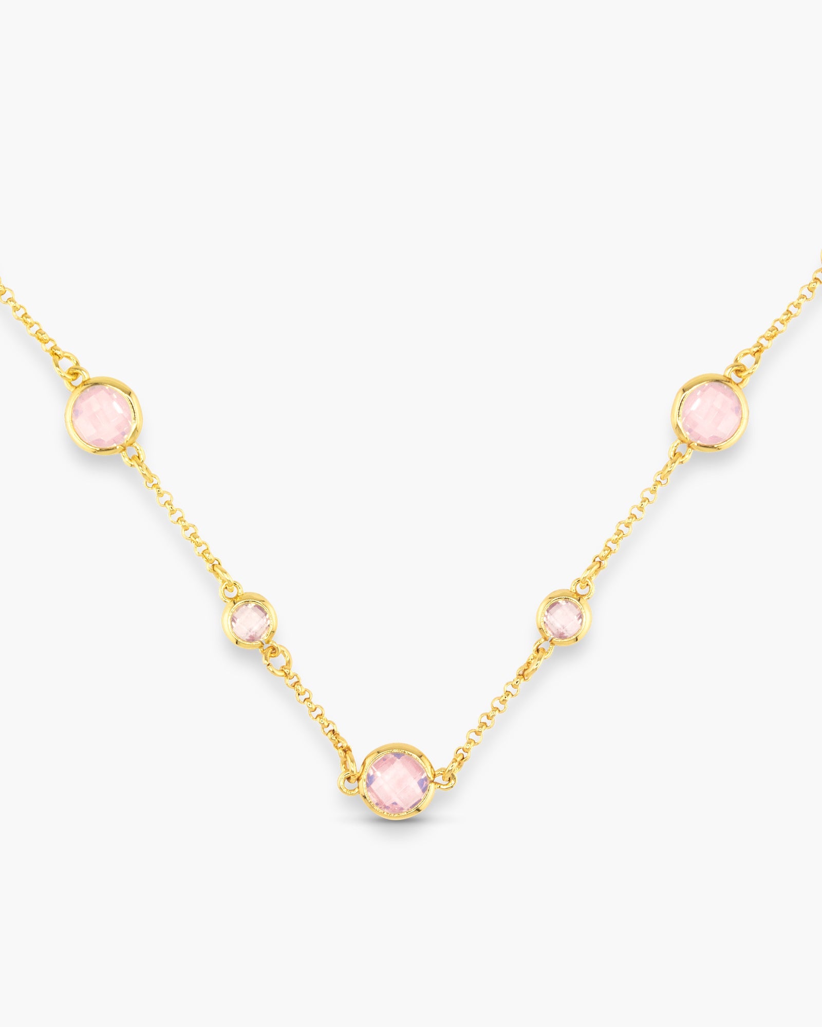 Faceted CZ Necklace