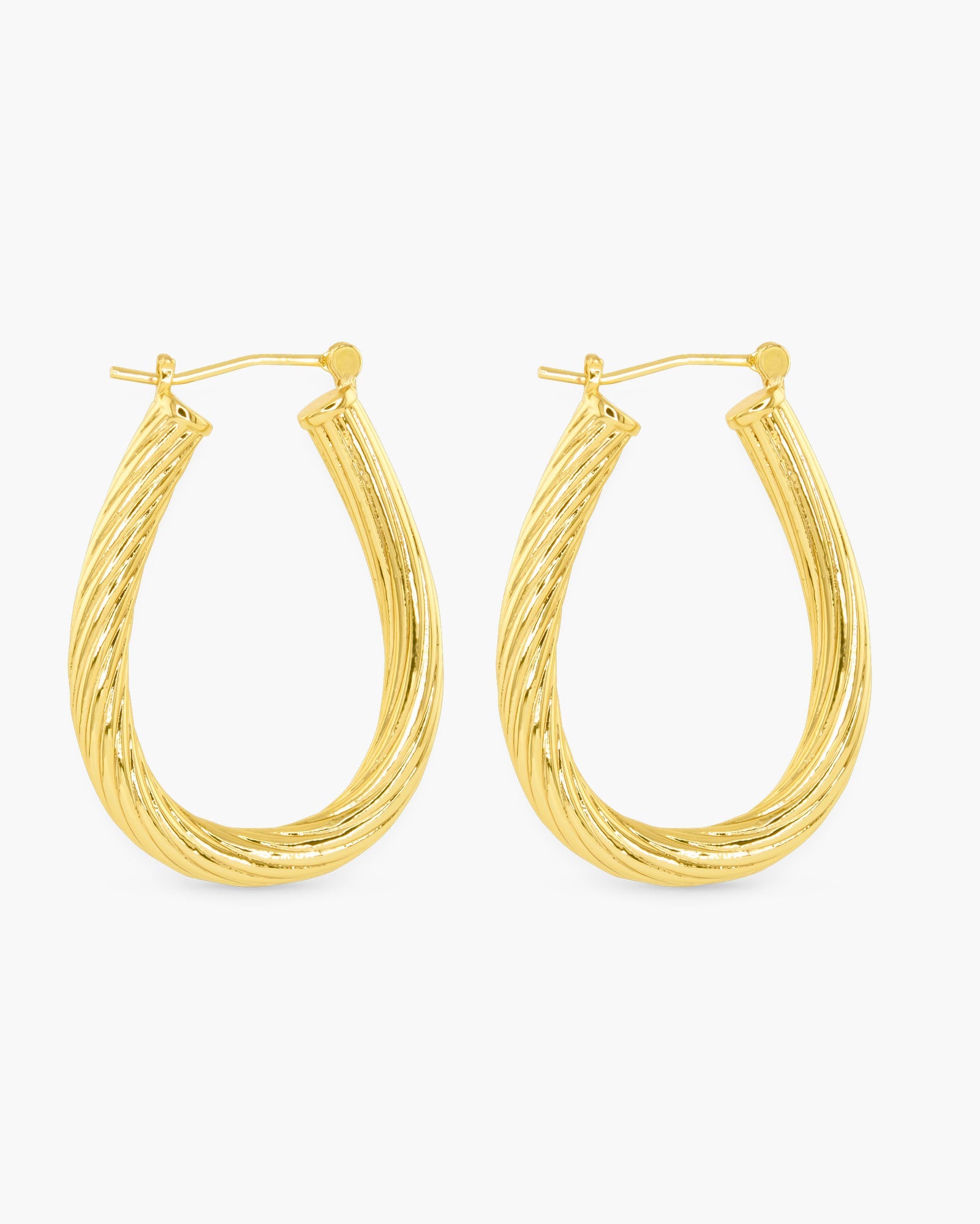 Gold Polished Ramsey Earrings