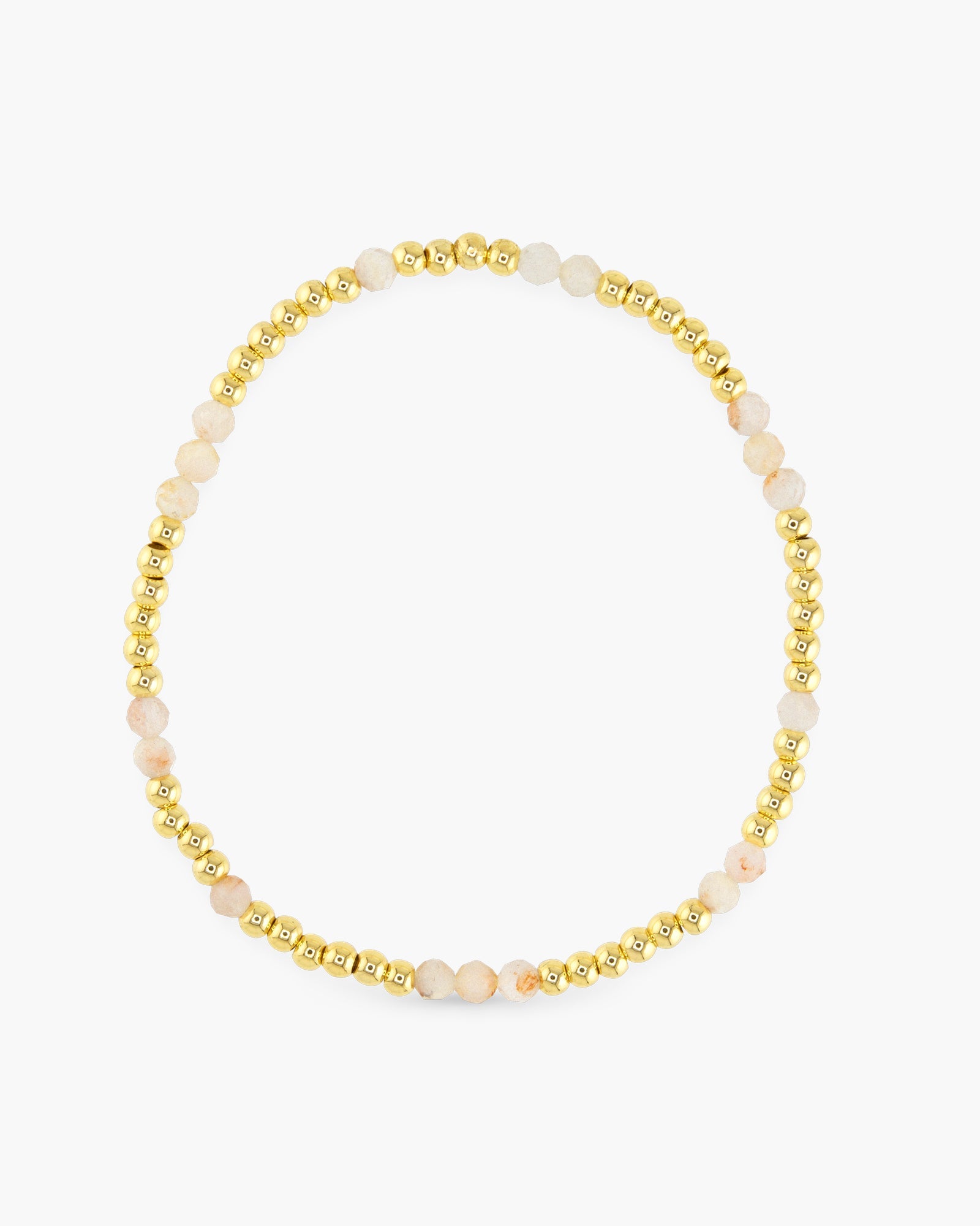 Stackable Gold Multi-Colored Stretch Bracelets