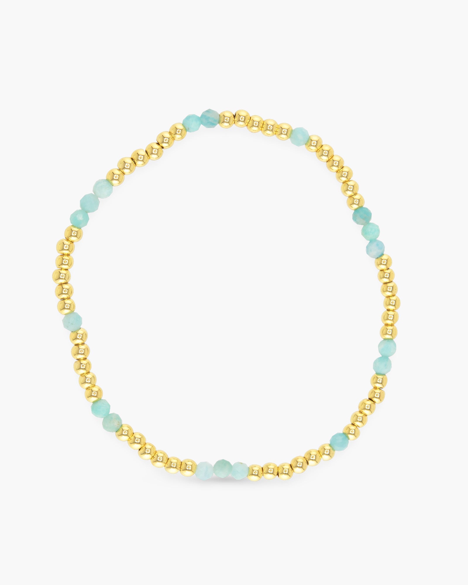Stackable Gold Multi-Colored Stretch Bracelets