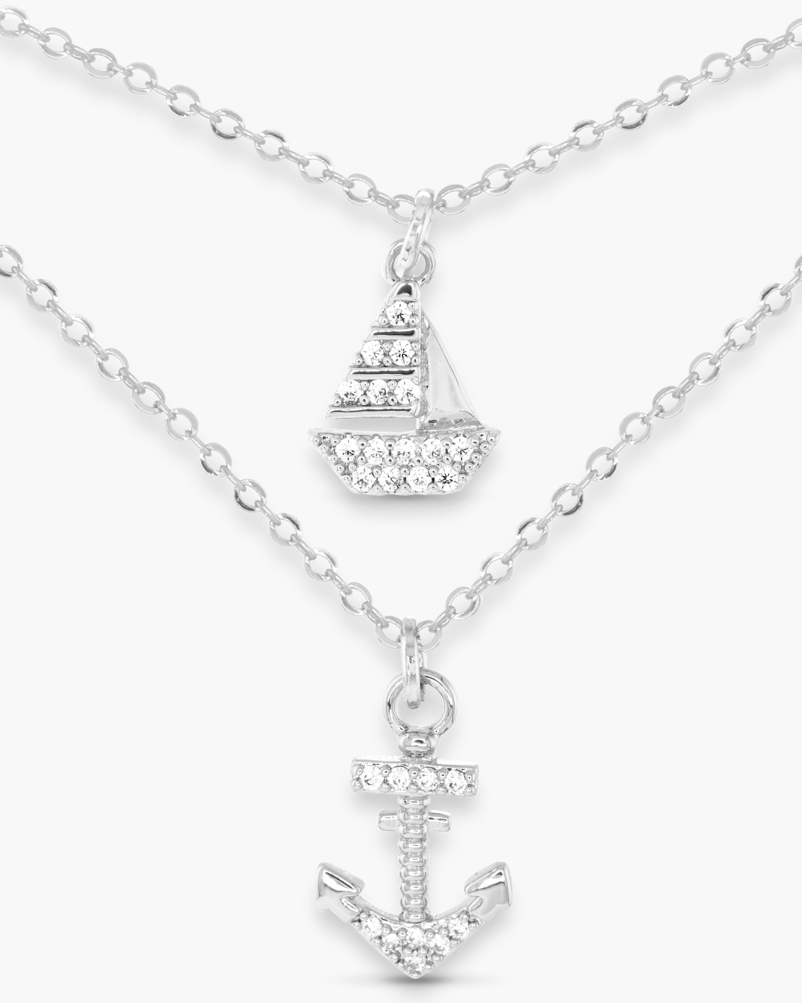 CZ Coastal Duo Necklace