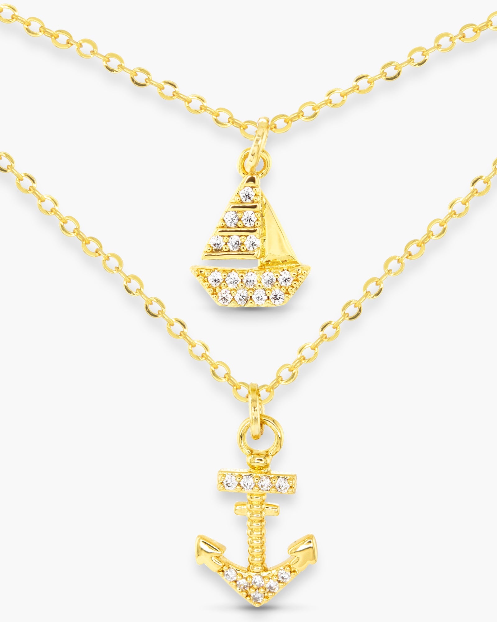 CZ Coastal Duo Necklace