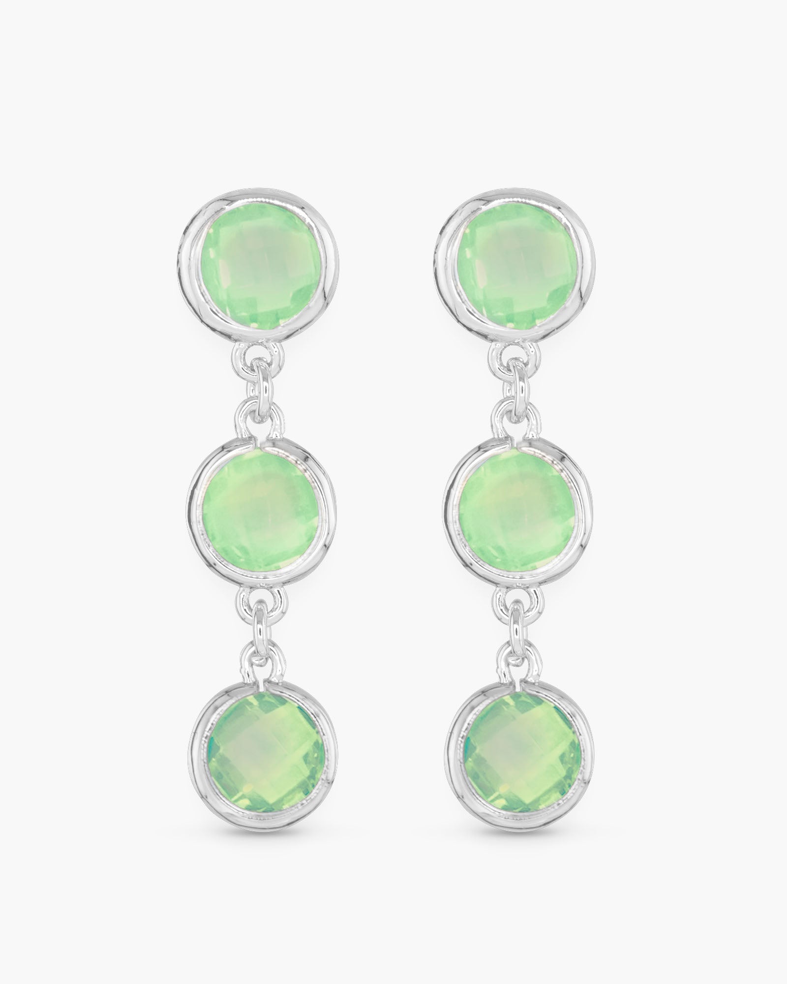 Faceted CZ Earrings