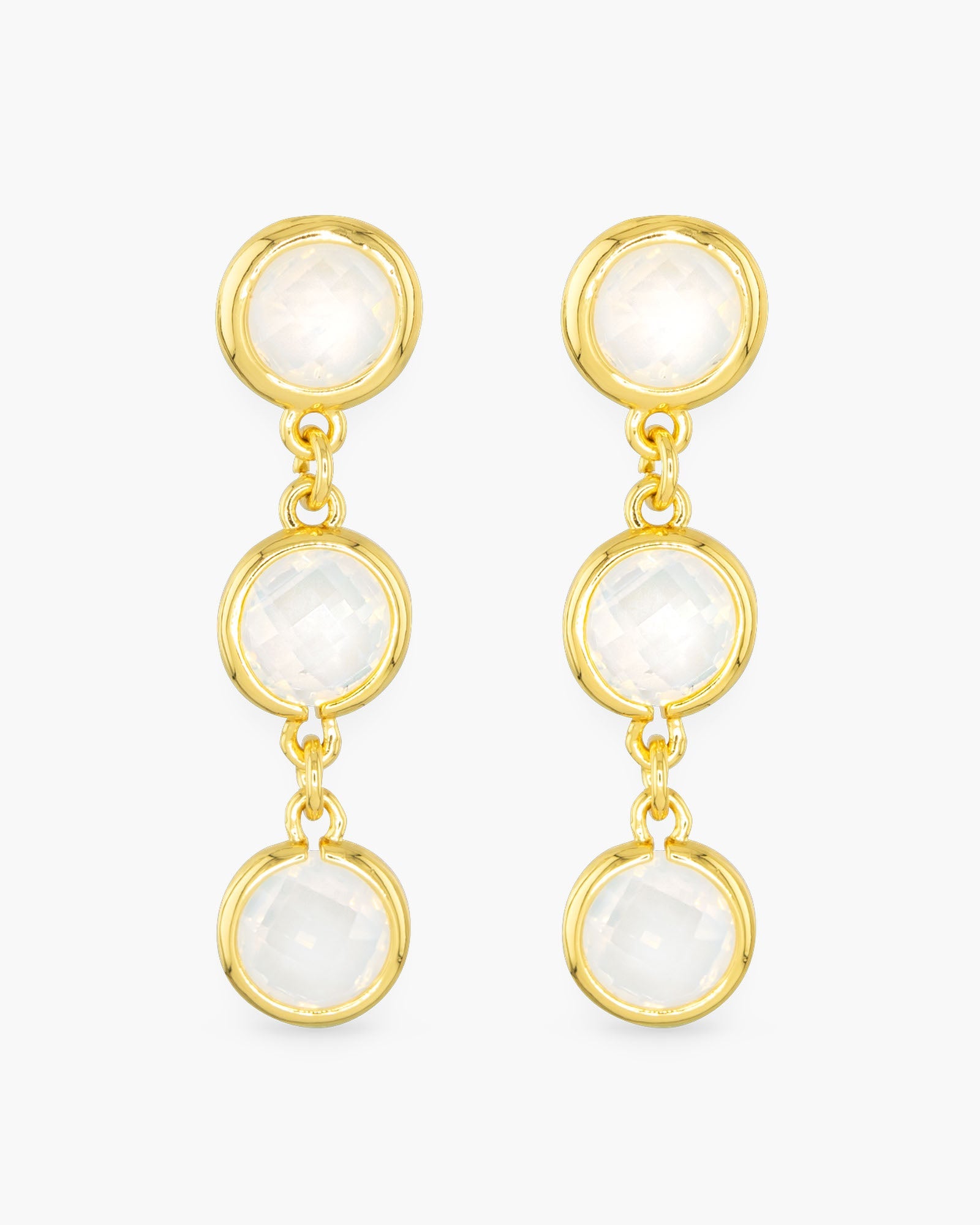 Faceted CZ Earrings