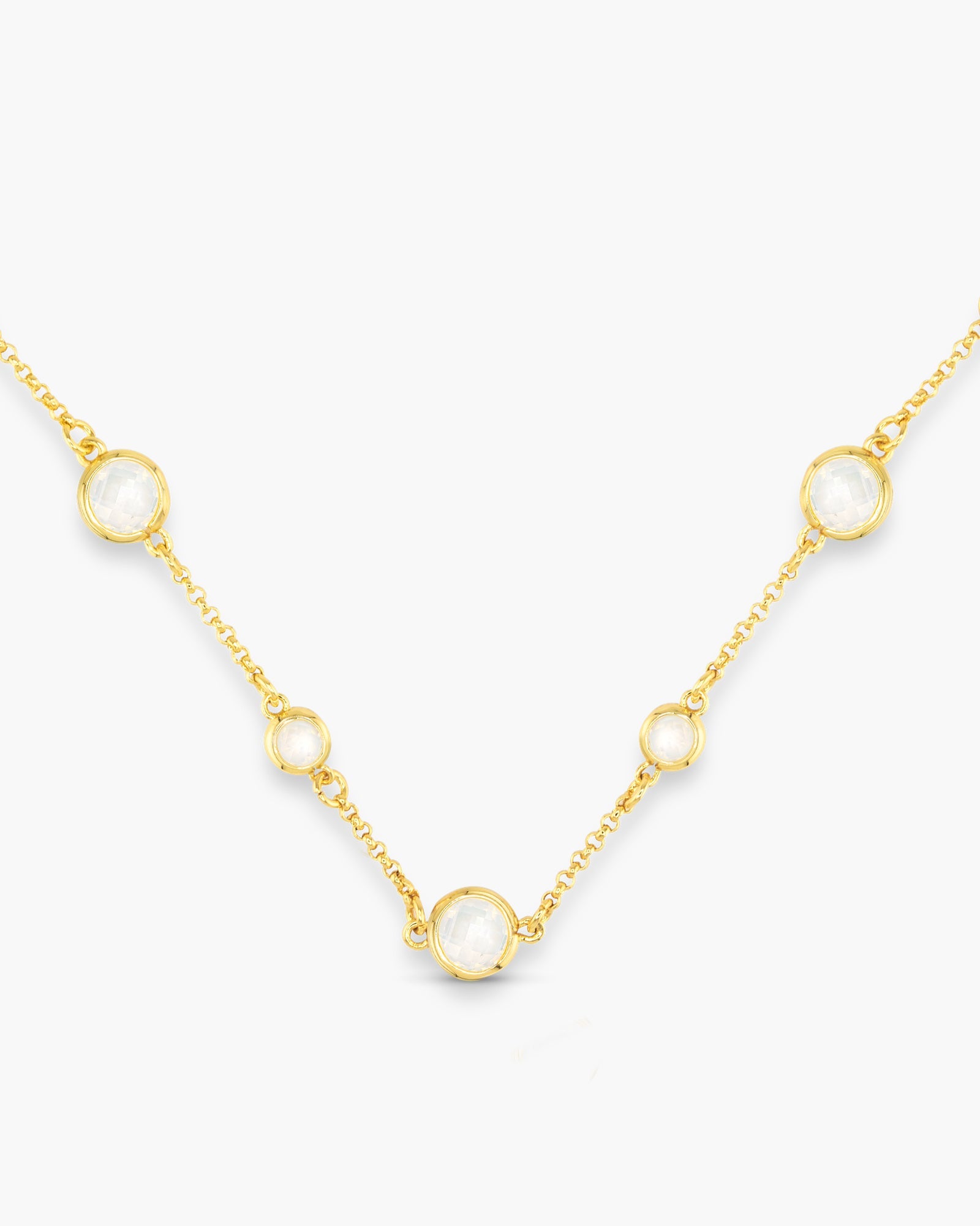 Faceted CZ Necklace