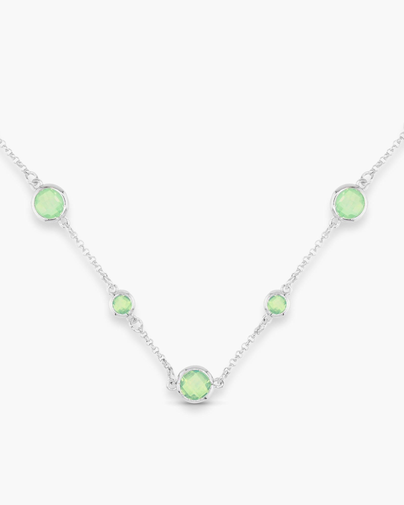 Faceted CZ Necklace